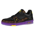 Louis Vuitton Trainer Men's Monogram Cowhide Sneakers, Brown & Purple