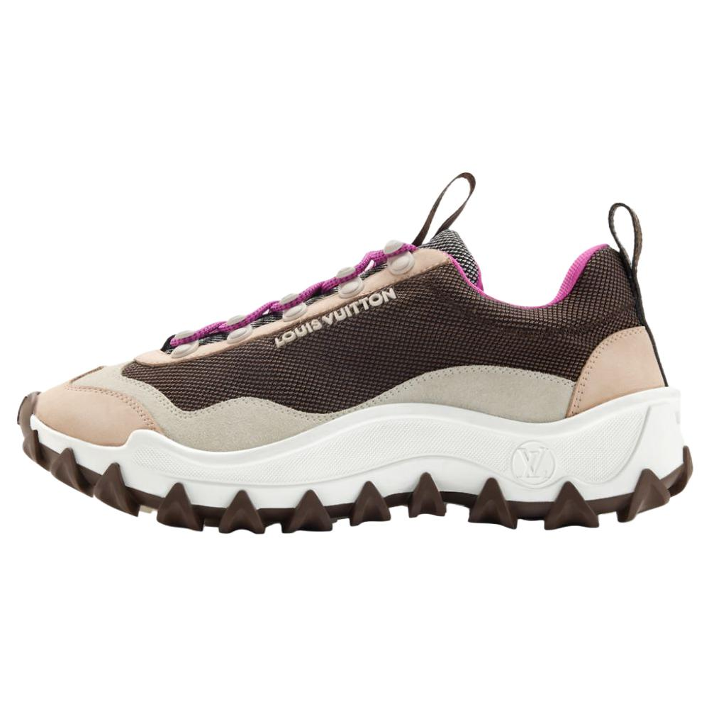 LOUIS VUITTON Rossyrush Xplorer Women's Brown & Beige Chunky Sneakers
