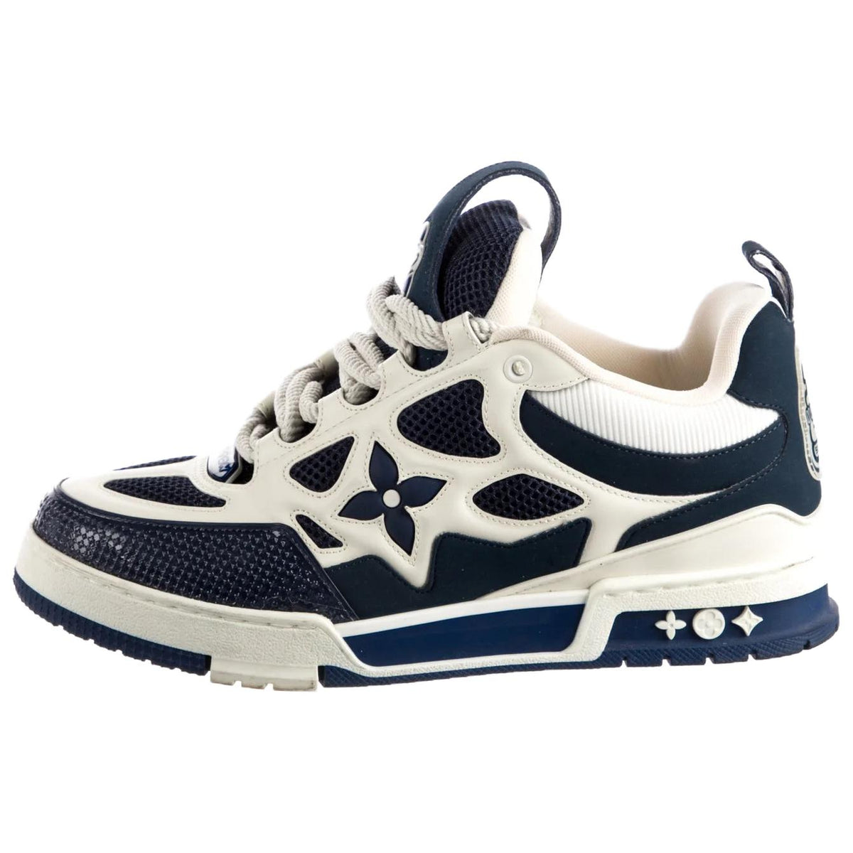 LOUIS VUITTON Skate Men's Navy & White Low-Top Sneakers