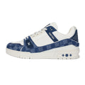 Louis Vuitton Trainer Unisex Low-Top Sneakers, Blue & White