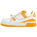 LOUIS VUITTON Trainer Maxi Unisex White & Yellow Low-Top Sneakers