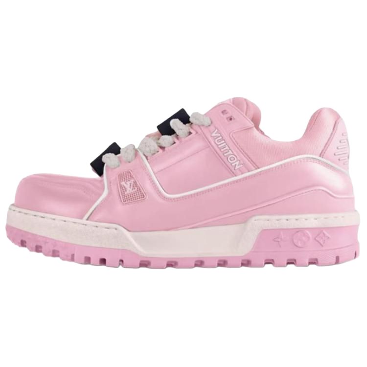 LOUIS VUITTON Trainer Maxi Men's Pink Low-Top Sneakers