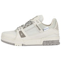 Louis Vuitton Trainer Men's Beige & Gray Low-Top Sneakers