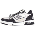 Louis Vuitton Trainer Unisex Low-Top Sneakers, Black & White