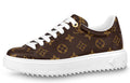 LOUIS VUITTON Time Out Women's Brown Monogram Platform Sneakers