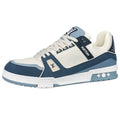 LV Trainer Unisex Low-Top Sneakers, Blue & White