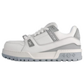 LOUIS VUITTON Trainer Maxi Unisex Grey & White Low-Top Sneakers