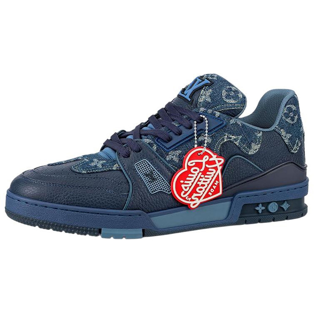 Louis Vuitton x Nigo Trainer Men's Low-Top Sneakers, Blue