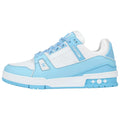 LOUIS VUITTON Trainer Unisex Light Blue & White Low-Top Sneakers