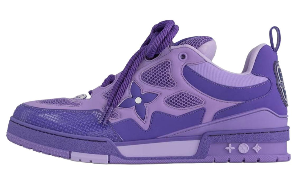 LOUIS VUITTON Skate Men's Purple Low-Top Sneakers
