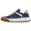 LOUIS VUITTON Tilted Men's Navy Monogram Low-Top Sneakers