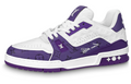 LOUIS VUITTON Trainer Unisex Purple & White Monogram Sneakers