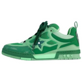 LOUIS VUITTON Skate Men's Green Low-Top Sneakers