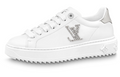 LOUIS VUITTON Time Out Women's White Leather Platform Sneakers