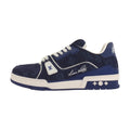 LOUIS VUITTON Trainer Men's Blue Monogram Denim Sneakers