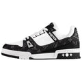 Louis Vuitton Trainer Low-Top Sneakers, Black & White