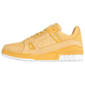 LOUIS VUITTON Trainer Unisex Yellow Leather Low-Top Sneakers