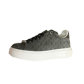 LOUIS VUITTON Time Out Women's Grey Monogram Suede Platform Sneakers
