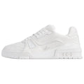 Louis Vuitton Trainer Unisex Low-Top Leather Sneakers, White