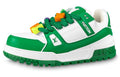 LOUIS VUITTON Trainer Maxi Men's Green & White Low-Top Sneakers