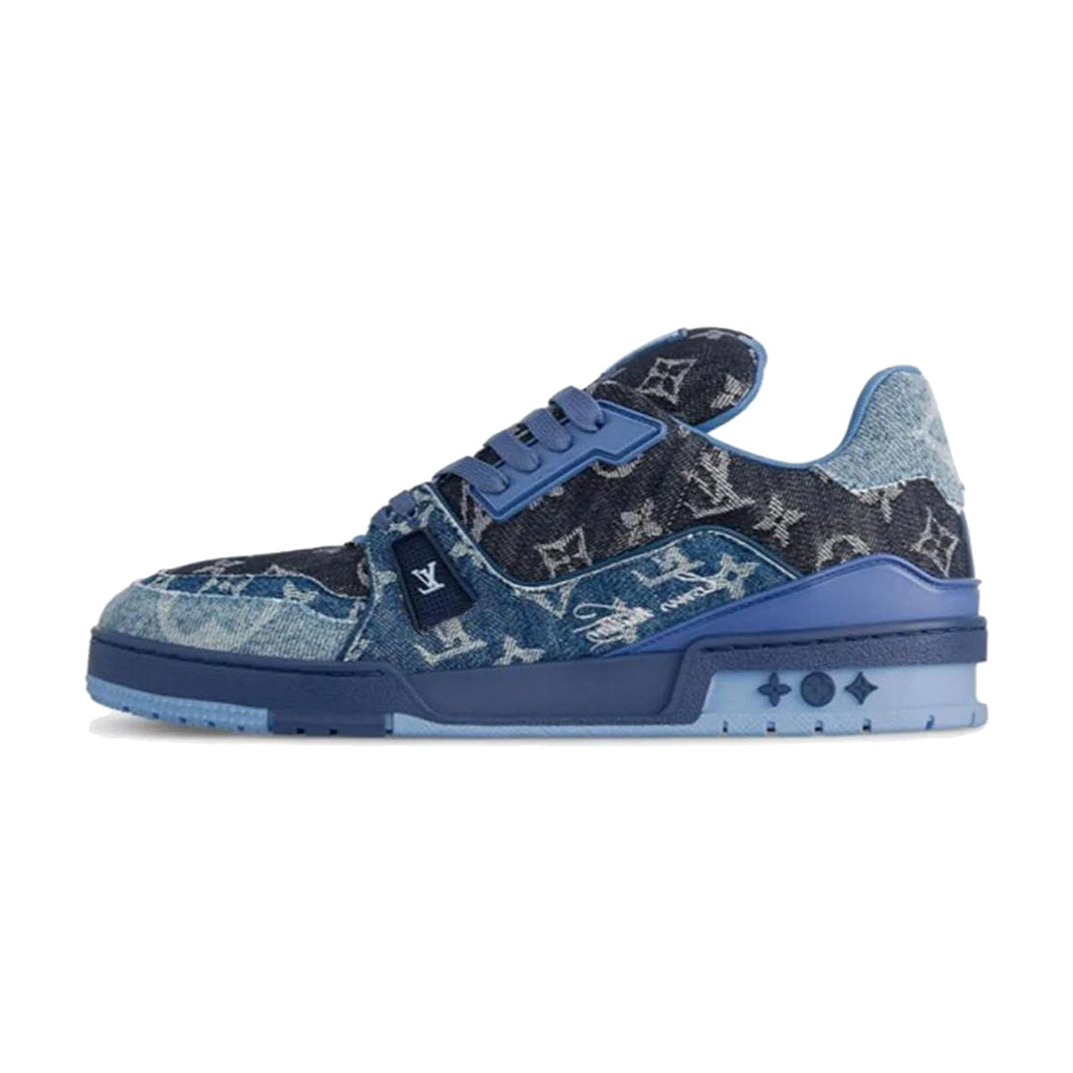 LOUIS VUITTON Trainer Unisex Blue Low-Top Sneakers
