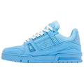 LOUIS VUITTON Trainer Unisex Light Blue Low-Top Sneakers