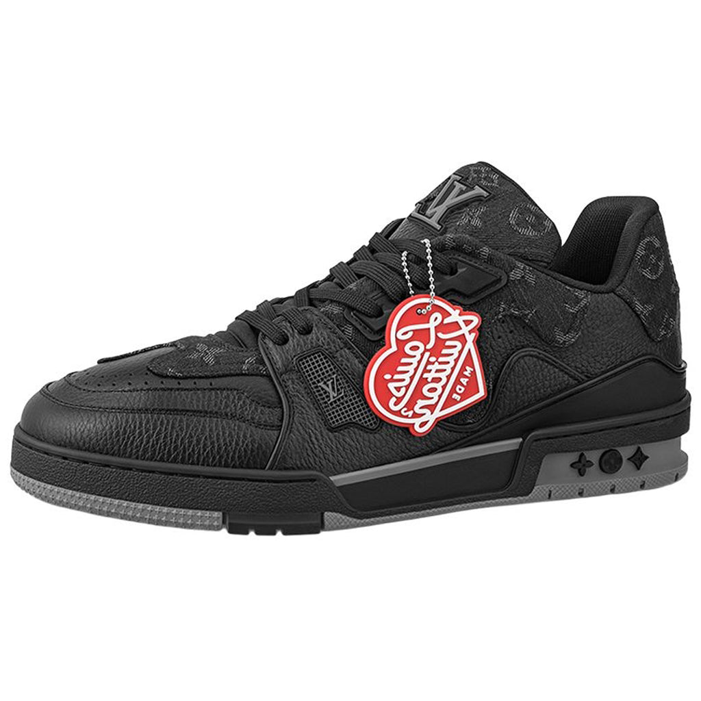 Louis Vuitton x Nigo Trainer Men's Low-Top Sneakers, Black
