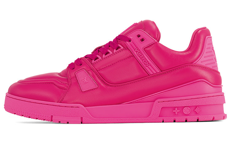LOUIS VUITTON Trainer Men's Hot Pink Low-Top Sneakers