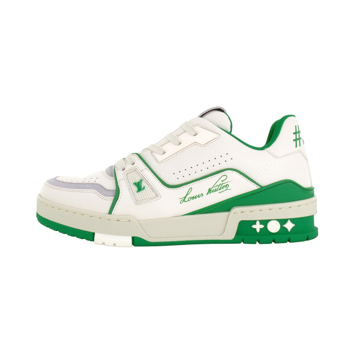 Louis Vuitton Trainer 54 Unisex Low-Top Sneakers, White & Green
