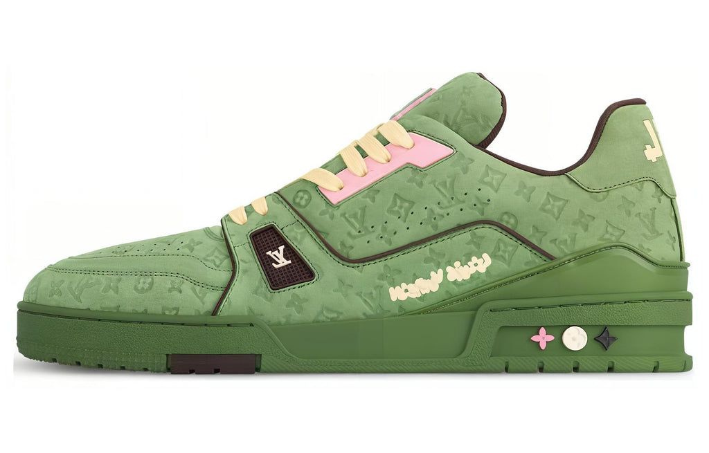 LOUIS VUITTON Trainer Tyler Men's Green Monogram Sneakers