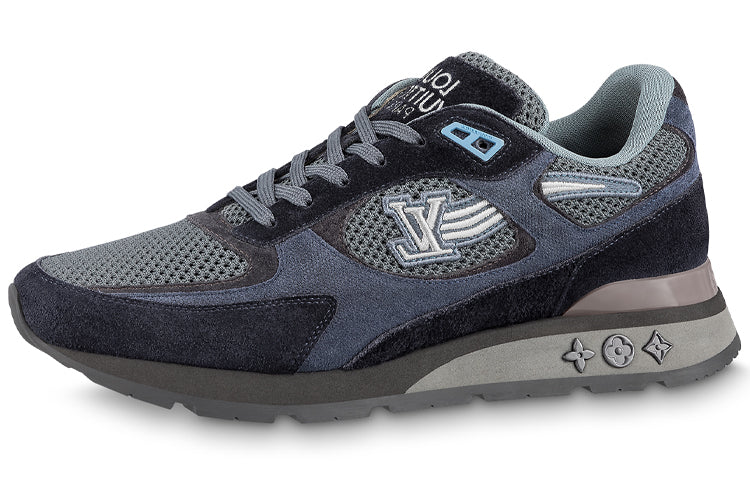 LOUIS VUITTON Run Away Men's Blue Black & Grey Sneakers