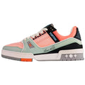 LOUIS VUITTON Trainer Women's Coral Pink & Mint Green Sneakers