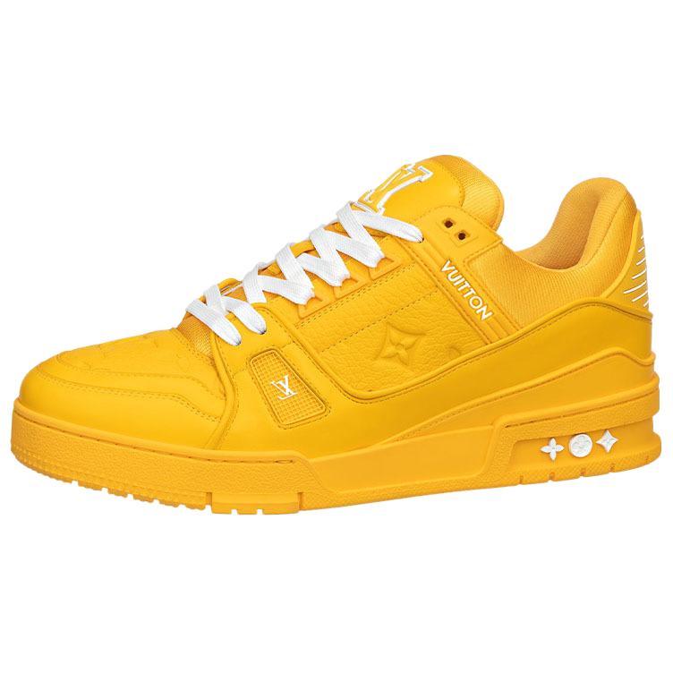 LOUIS VUITTON Trainer Men's Yellow Low-Top Sneakers