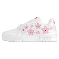 Louis Vuitton x Takashi Murakami Trainer Women's Sneakers, White & Pink