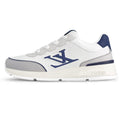 Louis Vuitton Classic Men's White Leather Sneakers with Navy Accents