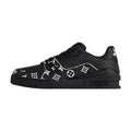 LOUIS VUITTON Trainer Men's Black & White Monogram Sneakers