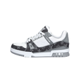 Louis Vuitton Trainer Unisex Sneakers, Gray & White Monogram