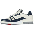 LOUIS VUITTON Trainer Men's White & Navy New York Sneakers