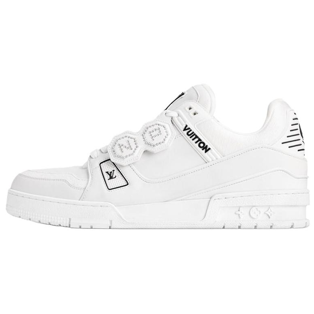 Louis Vuitton x Nigo Trainer Unisex White Calfskin Sneakers, FW25