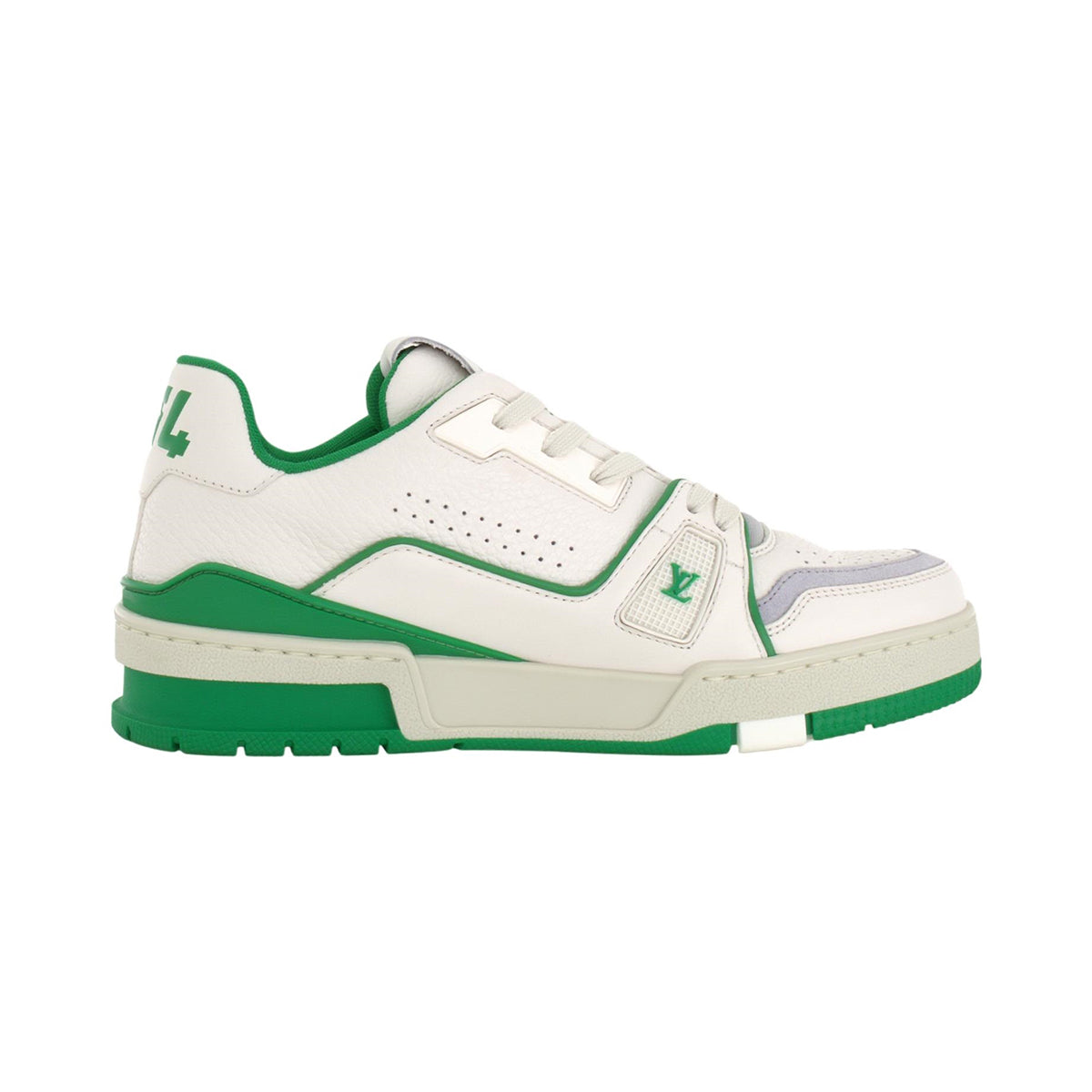 Louis Vuitton Trainer 54 Unisex Low-Top Sneakers, White & Green