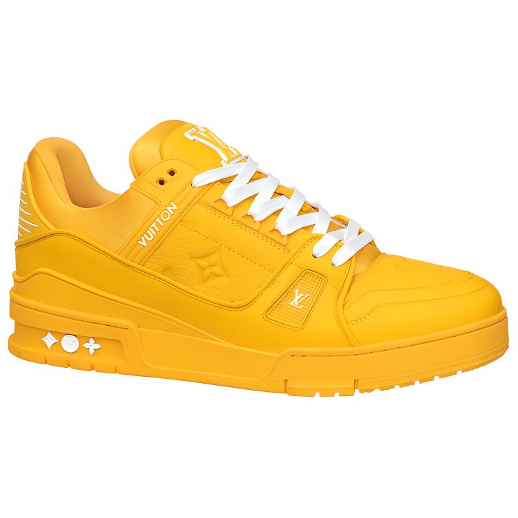 LOUIS VUITTON Trainer Men's Yellow Low-Top Sneakers