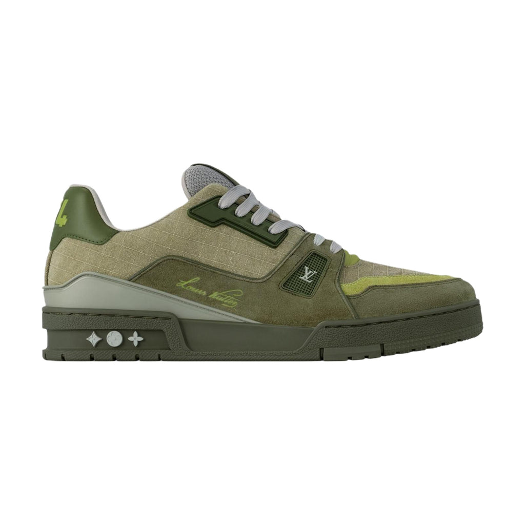 LOUIS VUITTON Trainer Men's Sneakers – Olive Green & Khaki