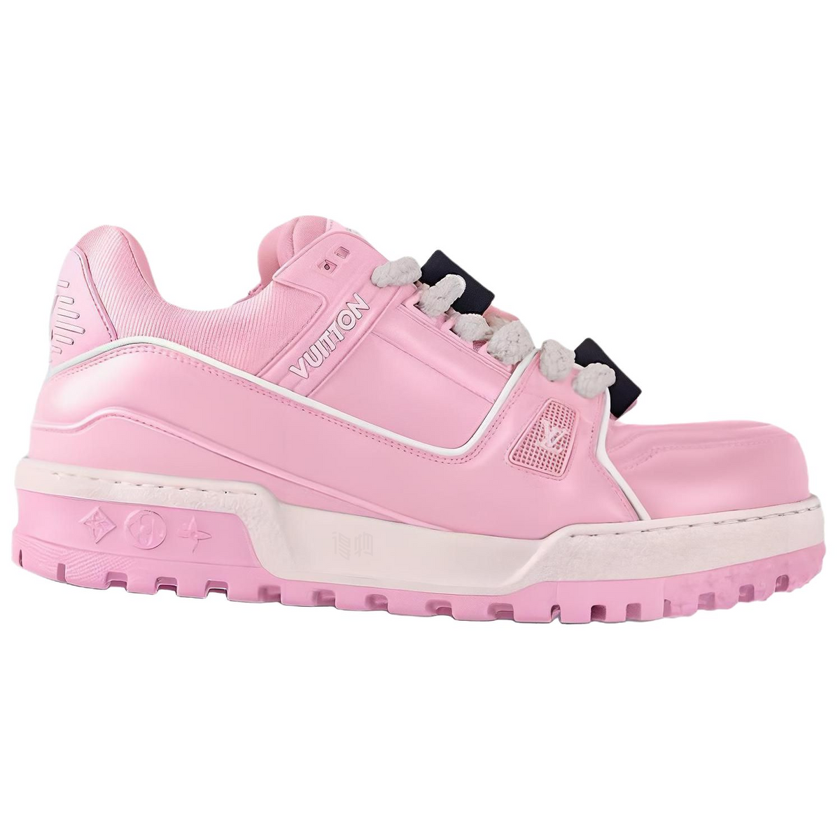 LOUIS VUITTON Trainer Maxi Men's Pink Low-Top Sneakers