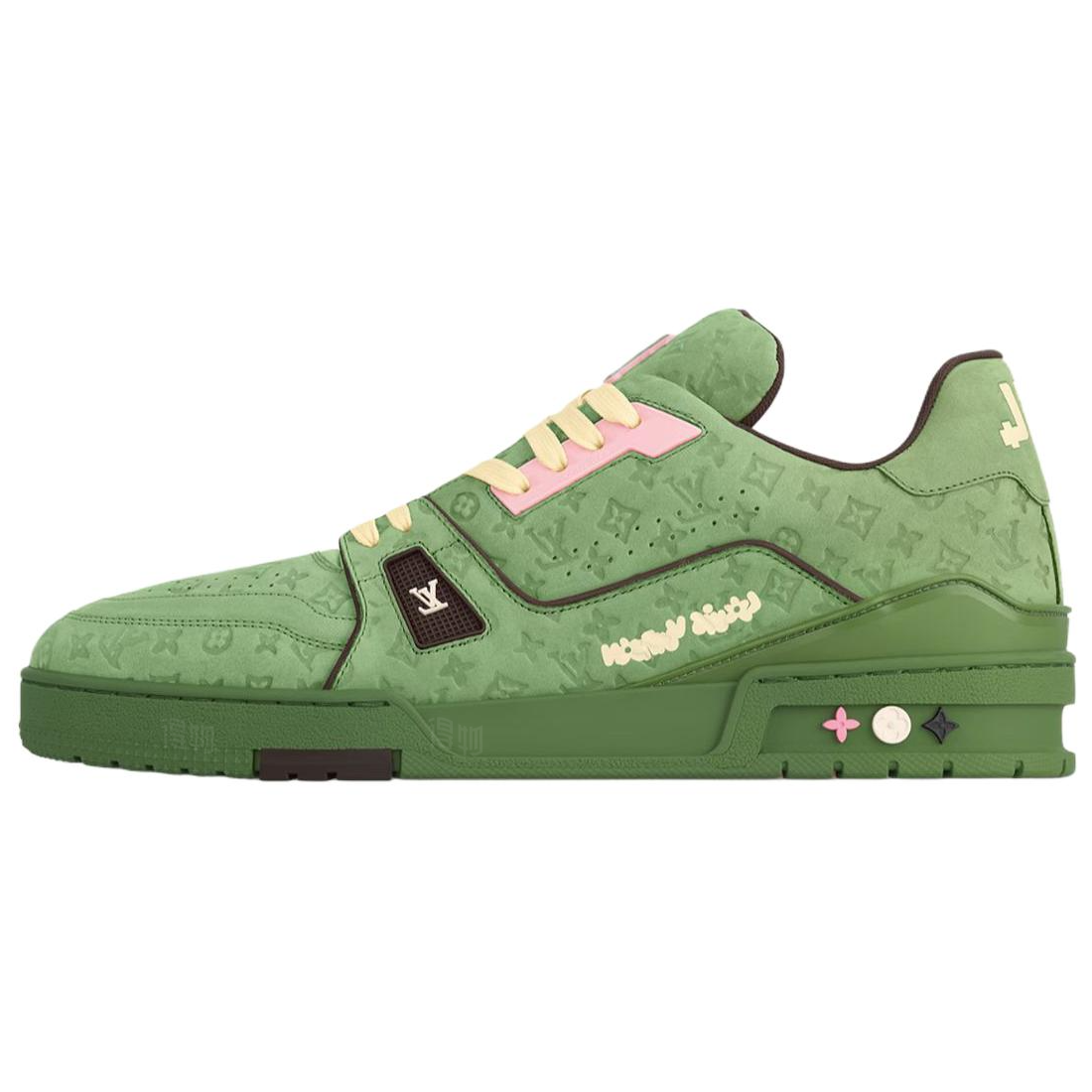 LOUIS VUITTON Trainer Tyler Men's Green Monogram Sneakers