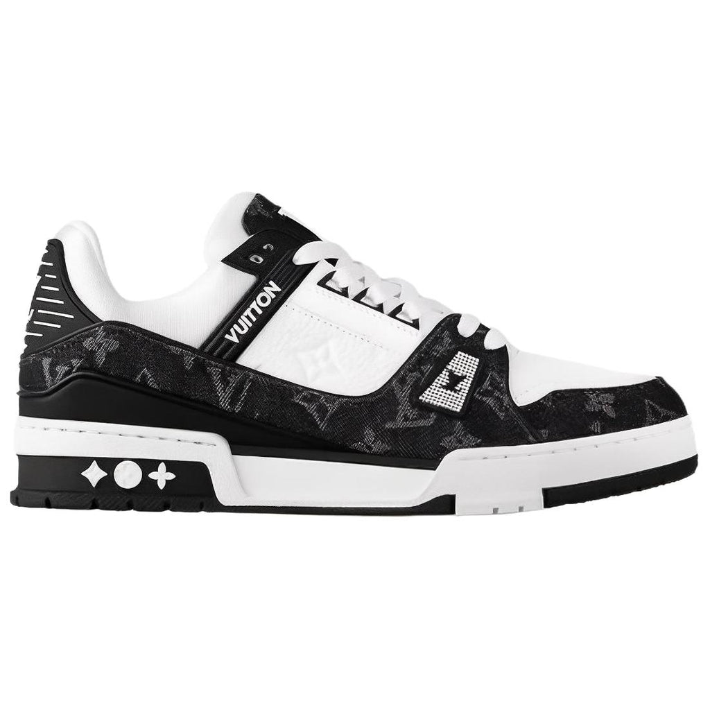 Louis Vuitton Trainer Low-Top Sneakers, Black & White