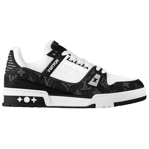 Louis Vuitton Trainer Low-Top Sneakers, Black & White