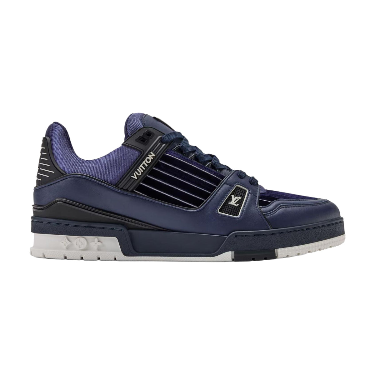 LOUIS VUITTON Trainer Men's Navy Velvet Sneakers