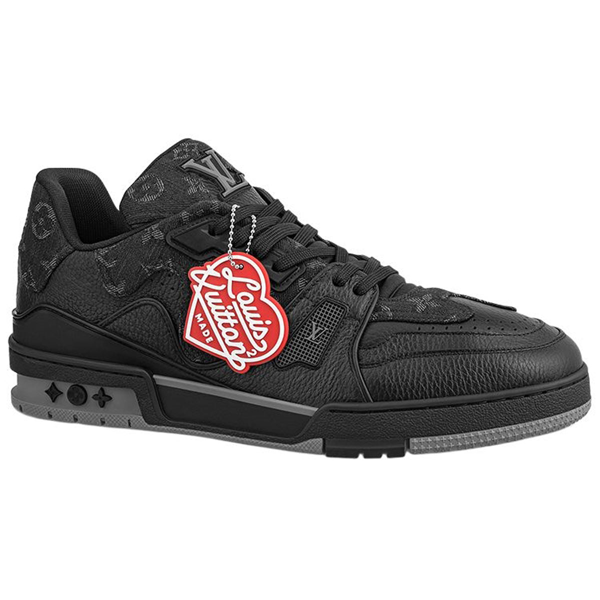 Louis Vuitton x Nigo Trainer Men's Low-Top Sneakers, Black