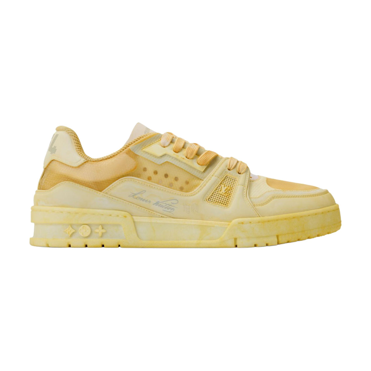 LOUIS VUITTON Trainer Unisex Yellow Low-Top Sneakers