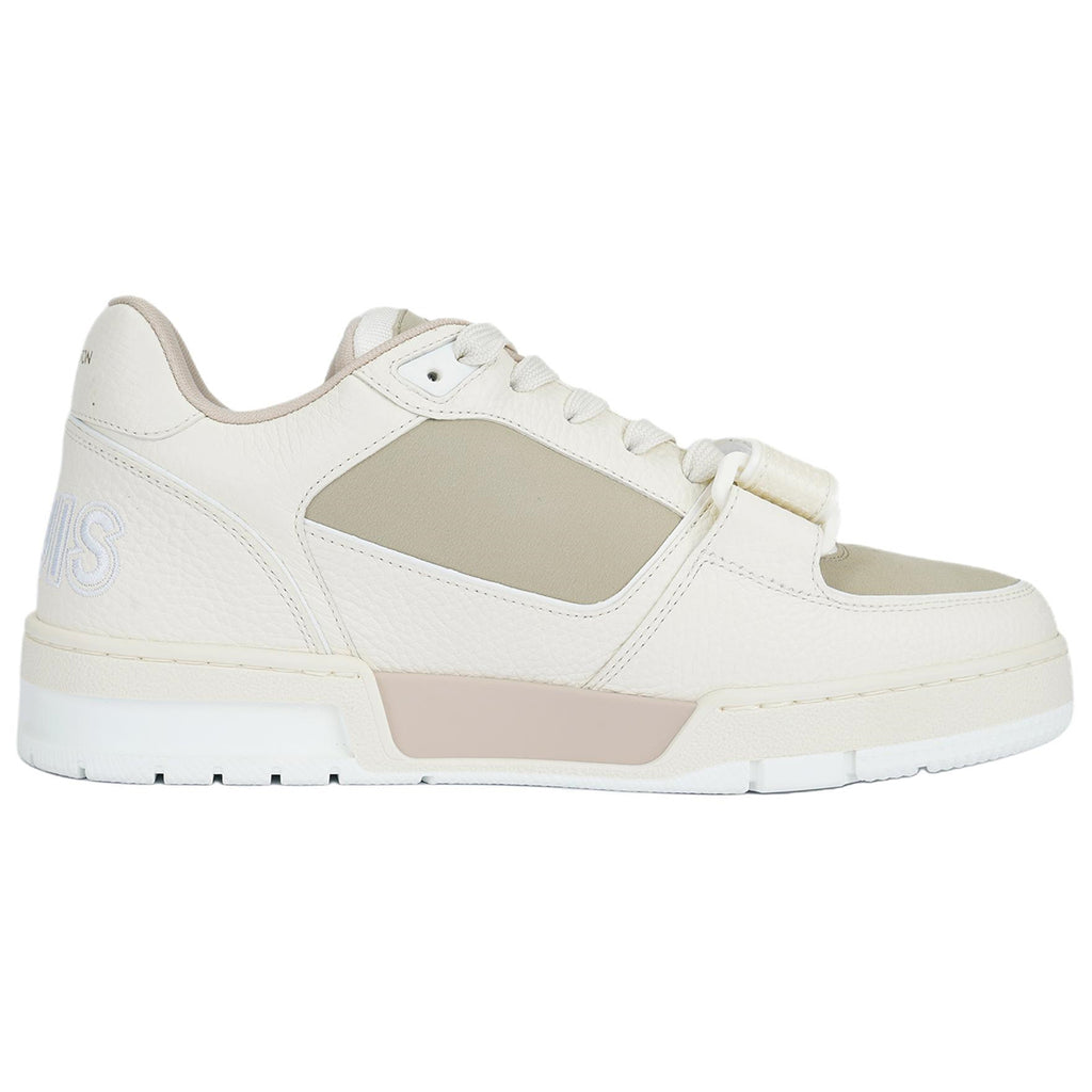 Louis Vuitton Trainer Men's Low-Top Suede Sneakers, Beige & Taupe